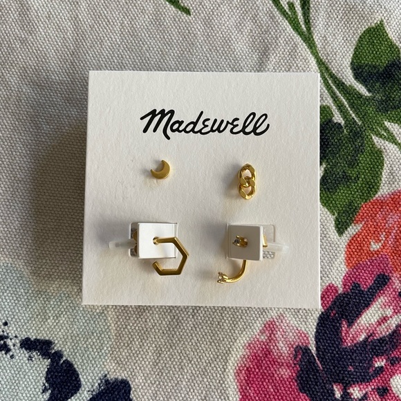 Madewell Jewelry - Madewell mix & match gold earrings